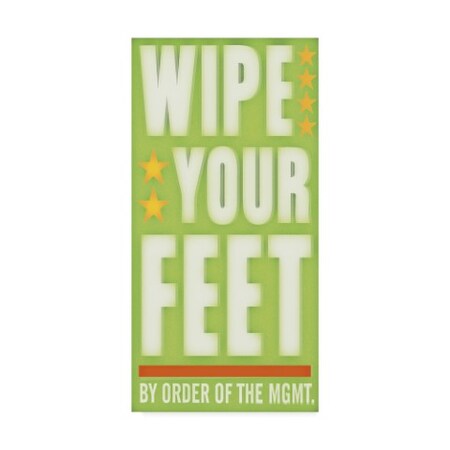 Trademark Fine Art John W. Golden 'Wipe Your Feet' Canvas Art, 24x47 ALI30749-C2447GG